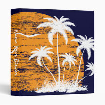 Tropical Sunset Avery Binder