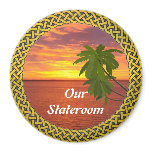 Tropical Sunset Lg Door Marker Magnets