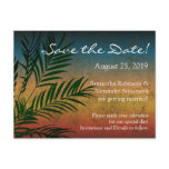 Tropical Sunset Palm Fronds postcards