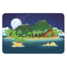 Tropical Treasure Island Magnet