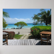 Tropical View on the Fakarava Atoll South Pacific Posters
