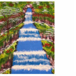 Tropical Waterfall Photo Cut Out