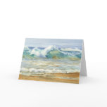 Tropical Wave Watercolor Greeting Card