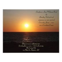 Tropical Wedding Announcement