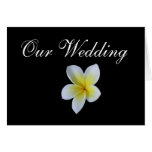 Tropical Wedding Frangipani Invitation cards