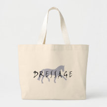 Trot de dressage avec le texte (bleu) sacs