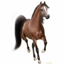 Trotting Arabian Horse Ornament Cut Out