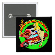 Trouble Baby Boomer T-shirts Gifts Pinback Buttons