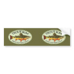 Trout Bum Fishing Bumper Sticker