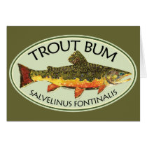 Trout Bum Fishing Cards