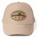 Trout Bum Fishing Mesh Hat