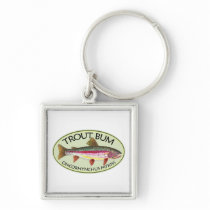Trout Bum Fishing Key Chain