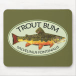 Trout Bum Fishing Mousepad