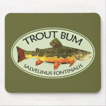 Trout Bum Fishing Mousepad