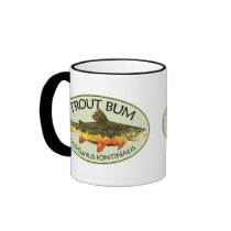 Trout Bum Fishing Mugs