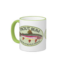Trout Bum Fishing Mug
