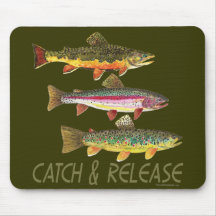 Trout Catch and Release Mouse Pad