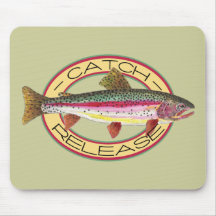 Trout Catch & Release Fishing Mouse Pads