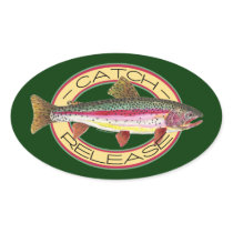Trout Catch & Release Fishing Stickers