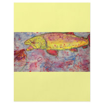 trout chasing fly personalized flyer