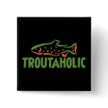 Trout Fisherman Fishing Buttons