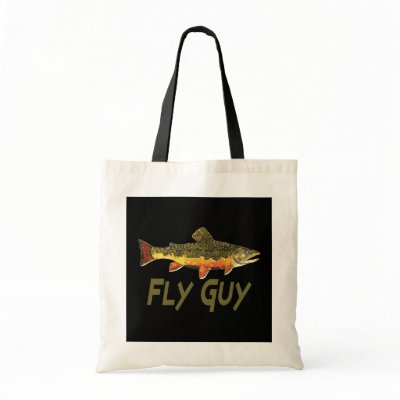 Trout Fly Fishing Canvas Bag by TroutWhiskers