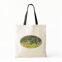 Trout Fly FIshing Canvas Bag