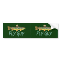 Trout Fly Fishing Bumper Stickers