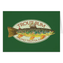 Trout Fly Fishing Greeting Cards