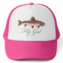 Trout Fly Fishing Mesh Hat