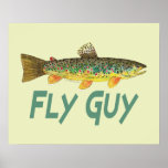 Trout Fly Fishing Posters