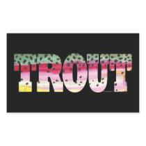 Trout Fly Fishing Sticker