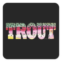 Trout Fly Fishing Sticker