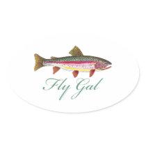 Trout Fly Fishing Stickers