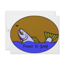 Trout Is Good II Custom Invitations