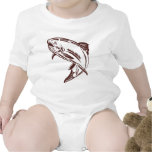 trout jumping isolated on white t shirts
