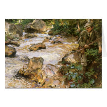 Trout Stream by Sargent Christmas Card
