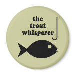 trout whisperer fishing refrigerator magnets
