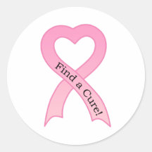 Trouvez un autocollant de ruban de cancer du sein 