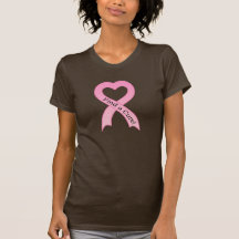 Trouvez un T-shirt de dames de ruban de cancer du 
