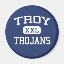 Troy Trojans Troy Middle School Troy Kansas Refrigerator Magnet