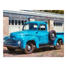 Truck - An International old truck Custom Invitations