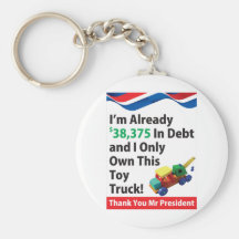 Truck Debt Key Chain