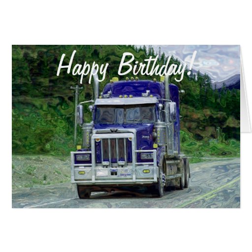 TRUCK Driver Funny Trucker Birthday Cards  Zazzle