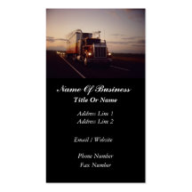 Truck Drivers Business Card