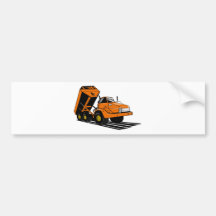 truck dump dumper tipper lorry bumper sticker