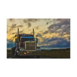 Truck Stop Sky wrapped canvas Stretched Canvas Prints