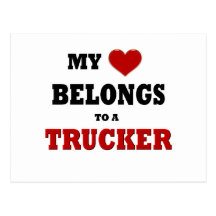 Trucker Love Post Cards