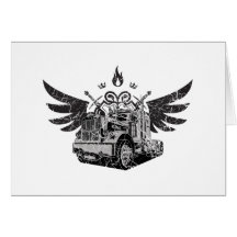 Trucker Wings Card
