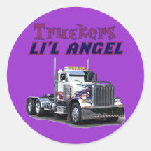 Trucker's L'il Angel Stickers